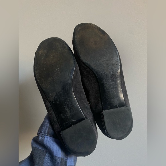 Stuart Weitzman Cabot Flats Suede Leather Bow Studded Size 7 - Picture 8 of 10